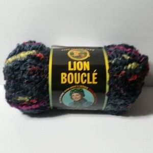 3 Skeins Mohair Blend Yarn Boucle ~ Licorice